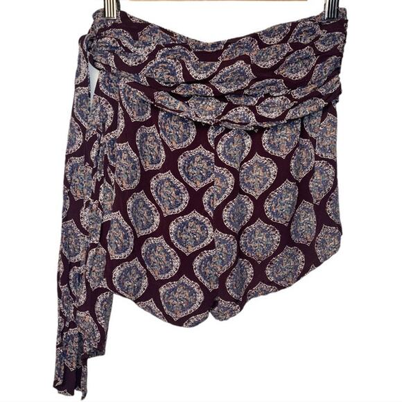 Free People Boho Shorts | Extreme Solid Wrap Tie Waist Shorts Women’s size 2 - Picture 5 of 16